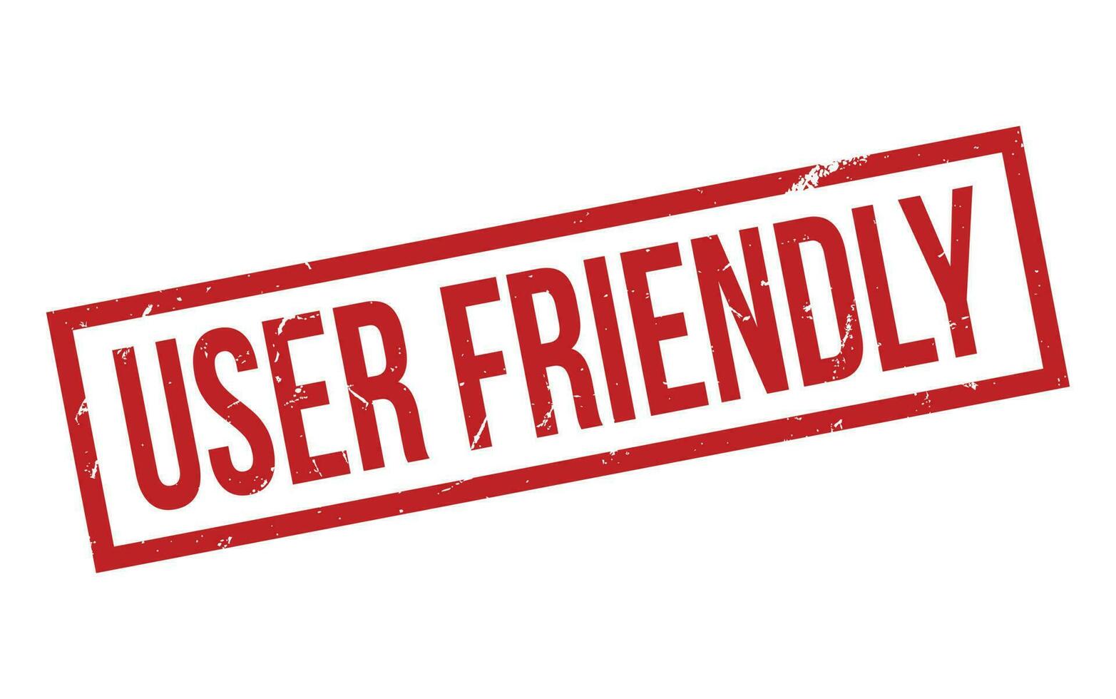 Red User Friendly Rubber Stamp Seal Vector