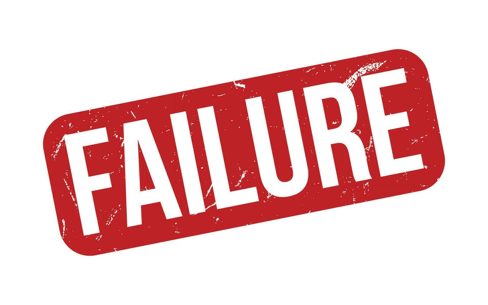 Failure rubber grunge stamp seal vector