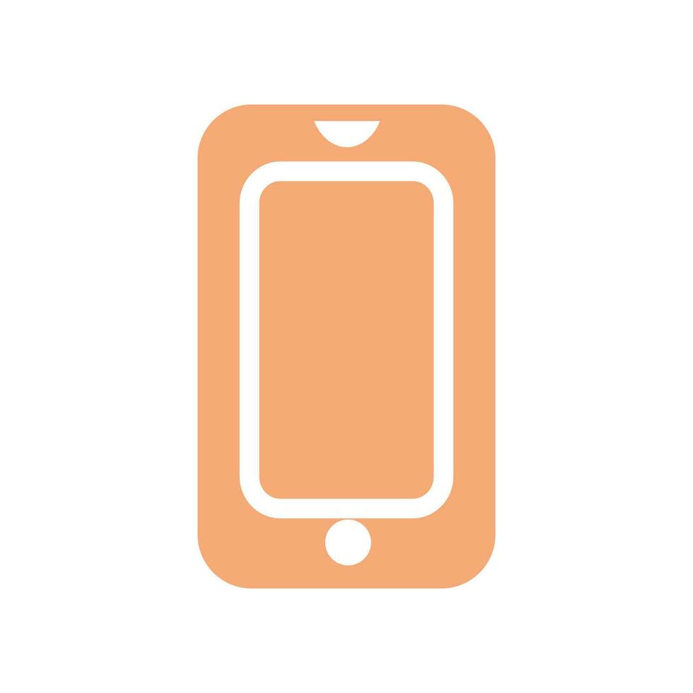 plano móvil teléfono icono símbolo vector ilustración
