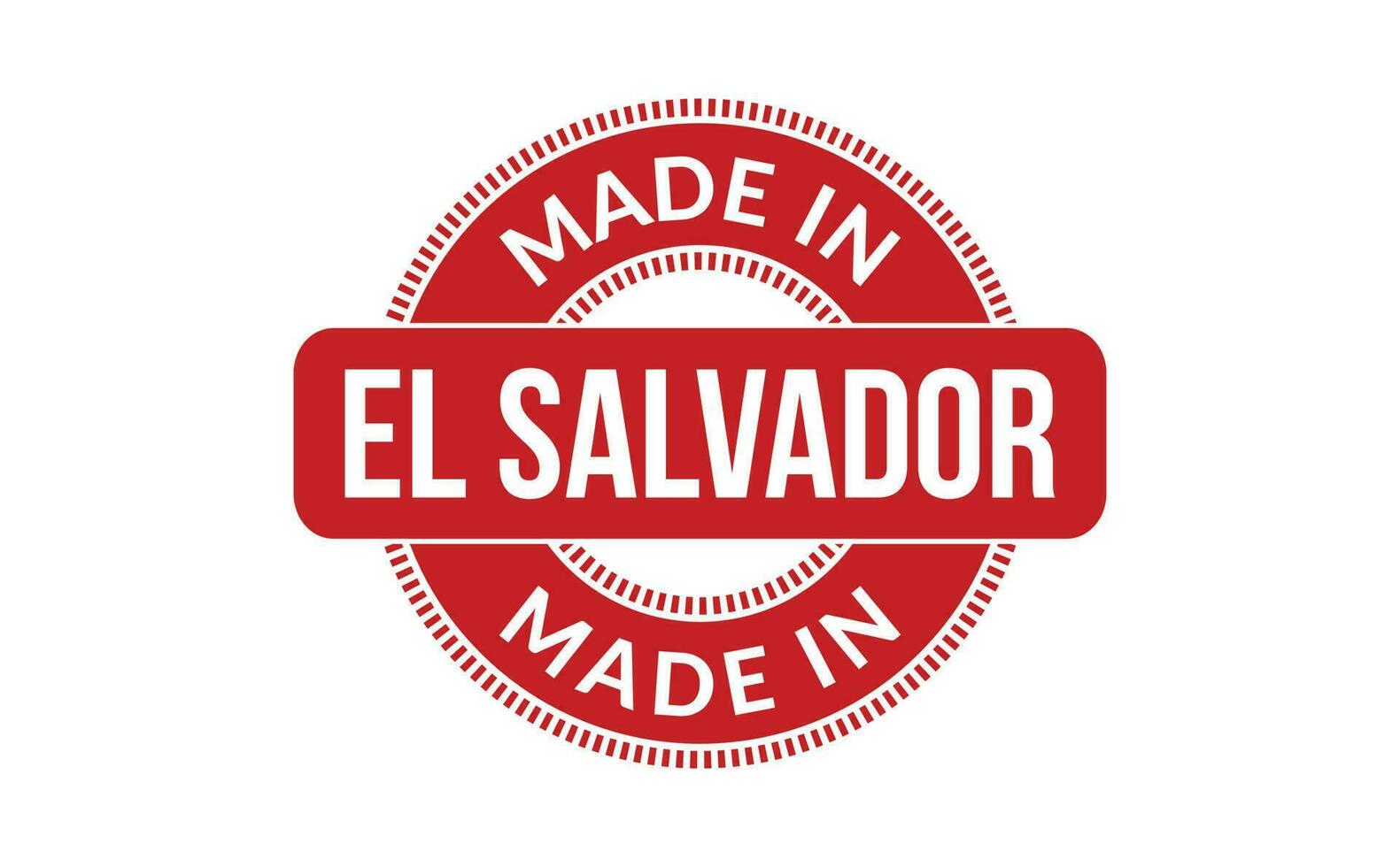 Made In El Salvador Rubber Stamp vector