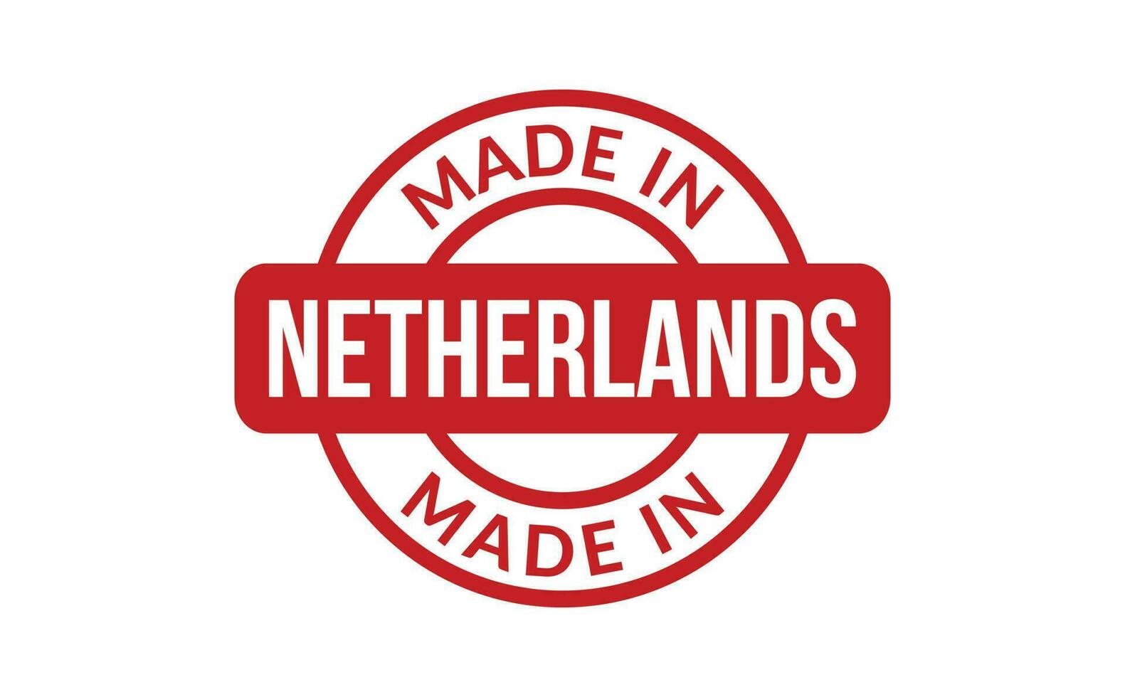 Made In Netherlands Rubber Stamp vector