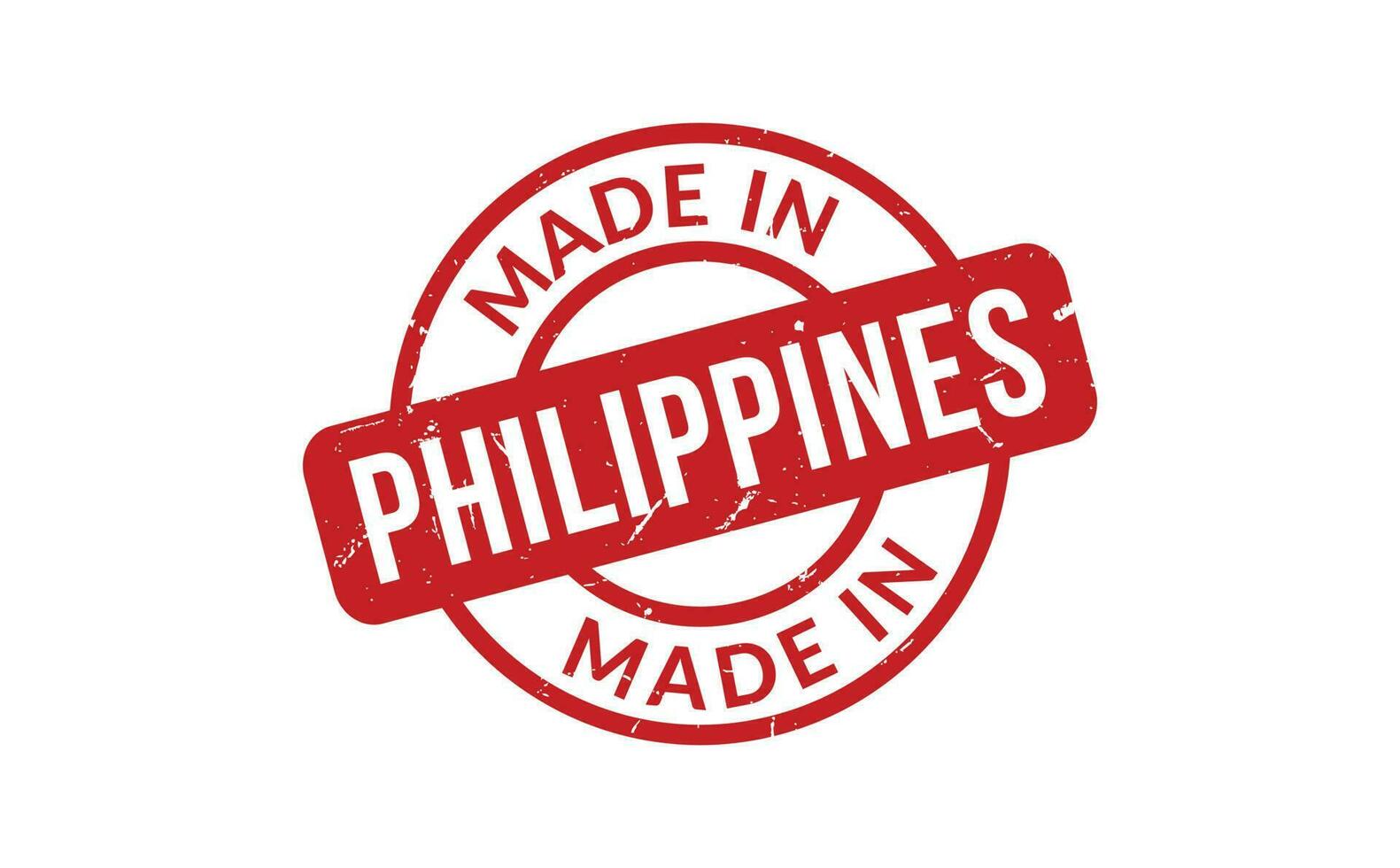 Made In Philippines Rubber Stamp vector