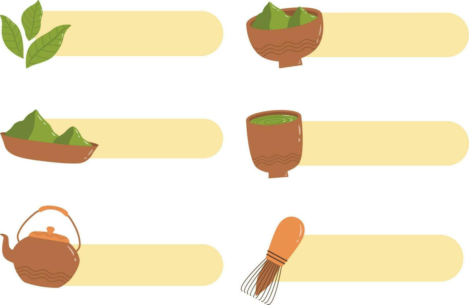 tea ceremony icon set over white background. colorful design. vector illustration