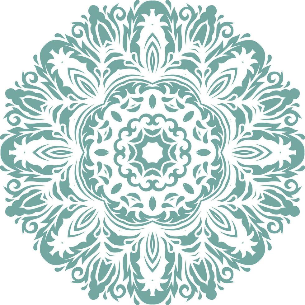 oriental vector modelo con arabescos y floral elementos. tradicional clásico ornamento. mandala diseño