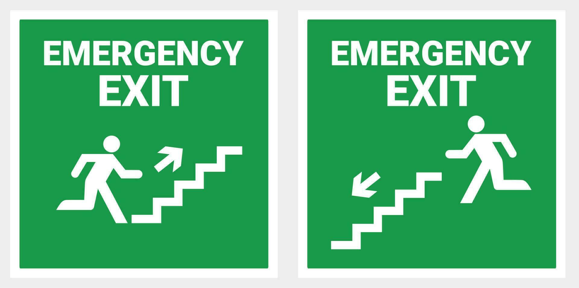 Safety Sign Emergency Exit vector