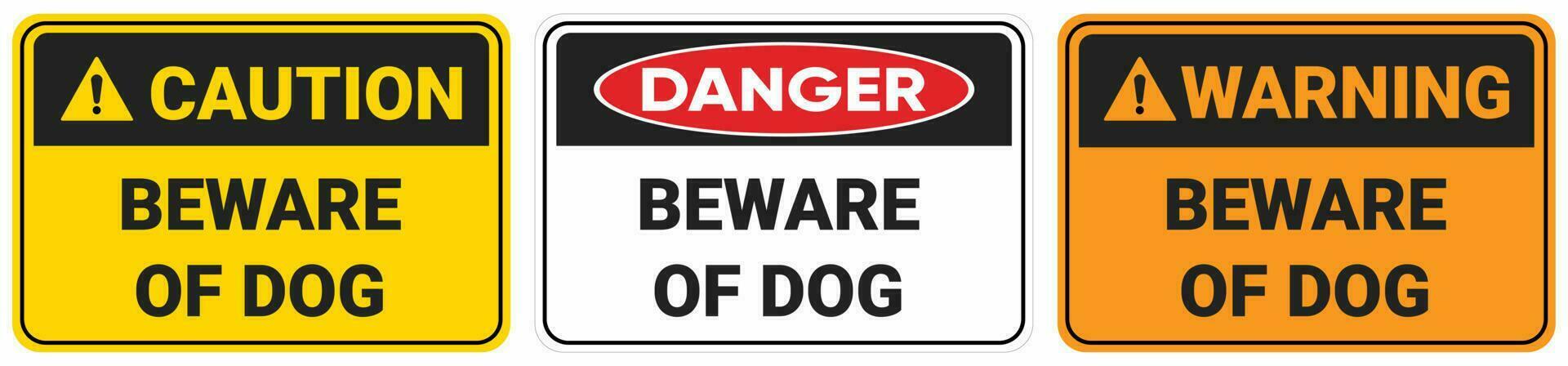 Beware Of Dog vector