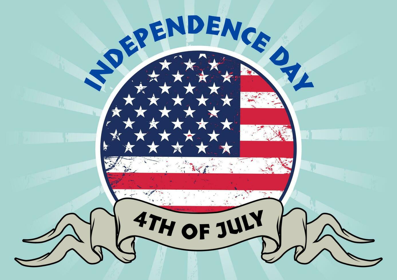 4th of July, Independence Day Banner, Independence Day July 4th vector