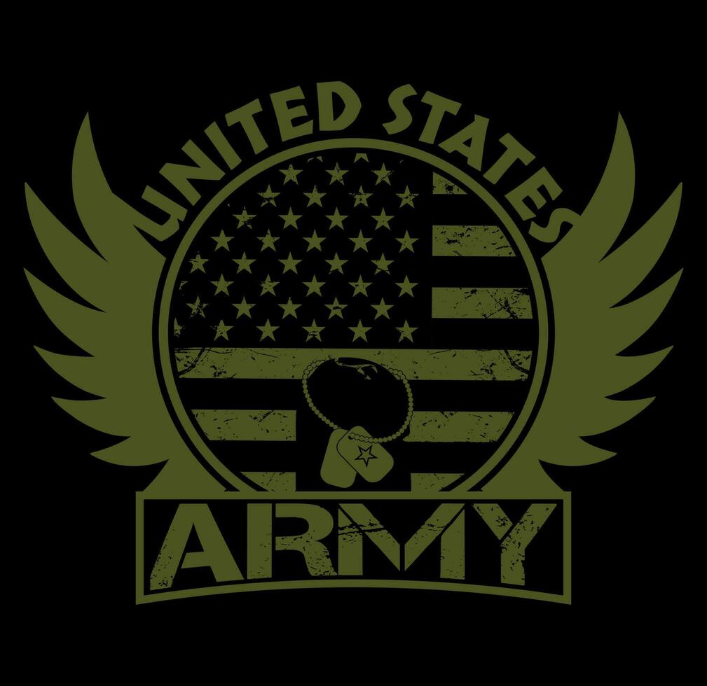 united states army, us army t-shirt design vector