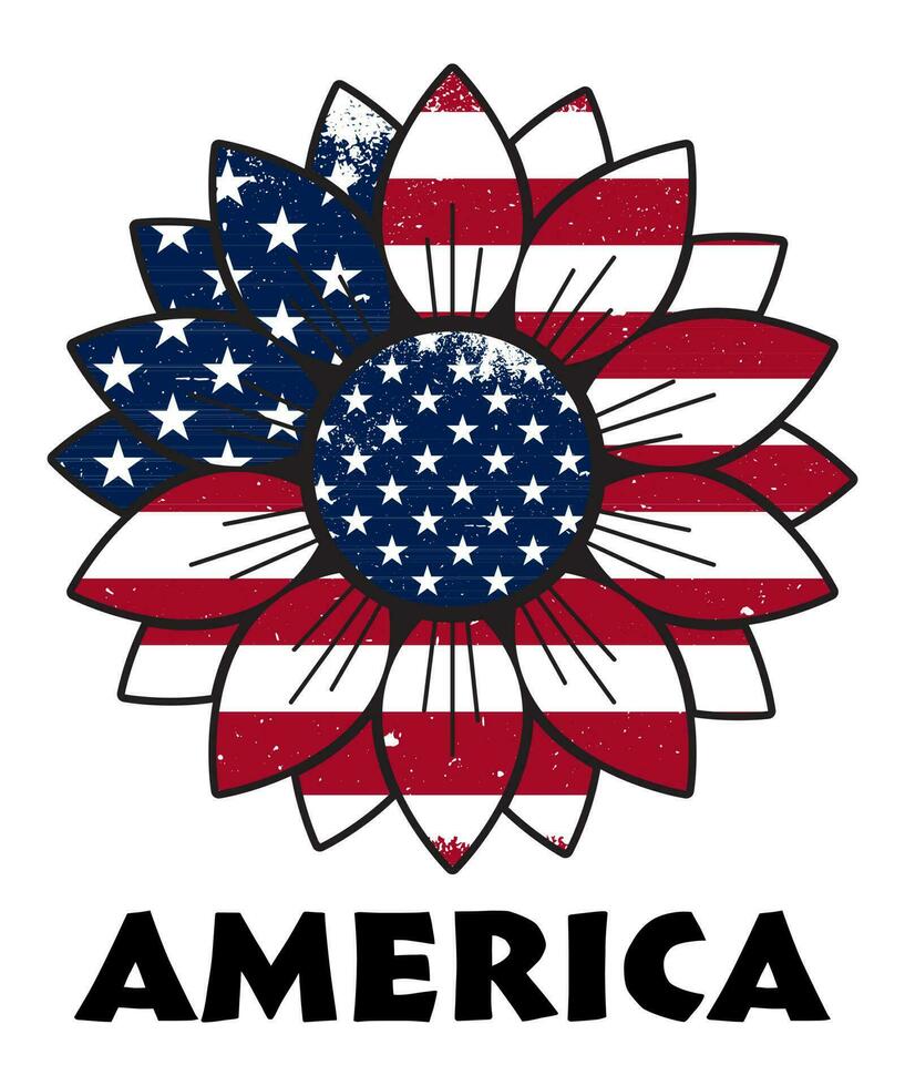 Sunflower American Flag Patriotic 4th Of July Shirt Sunflower American Flag Patriotic 4th Of July Shirt