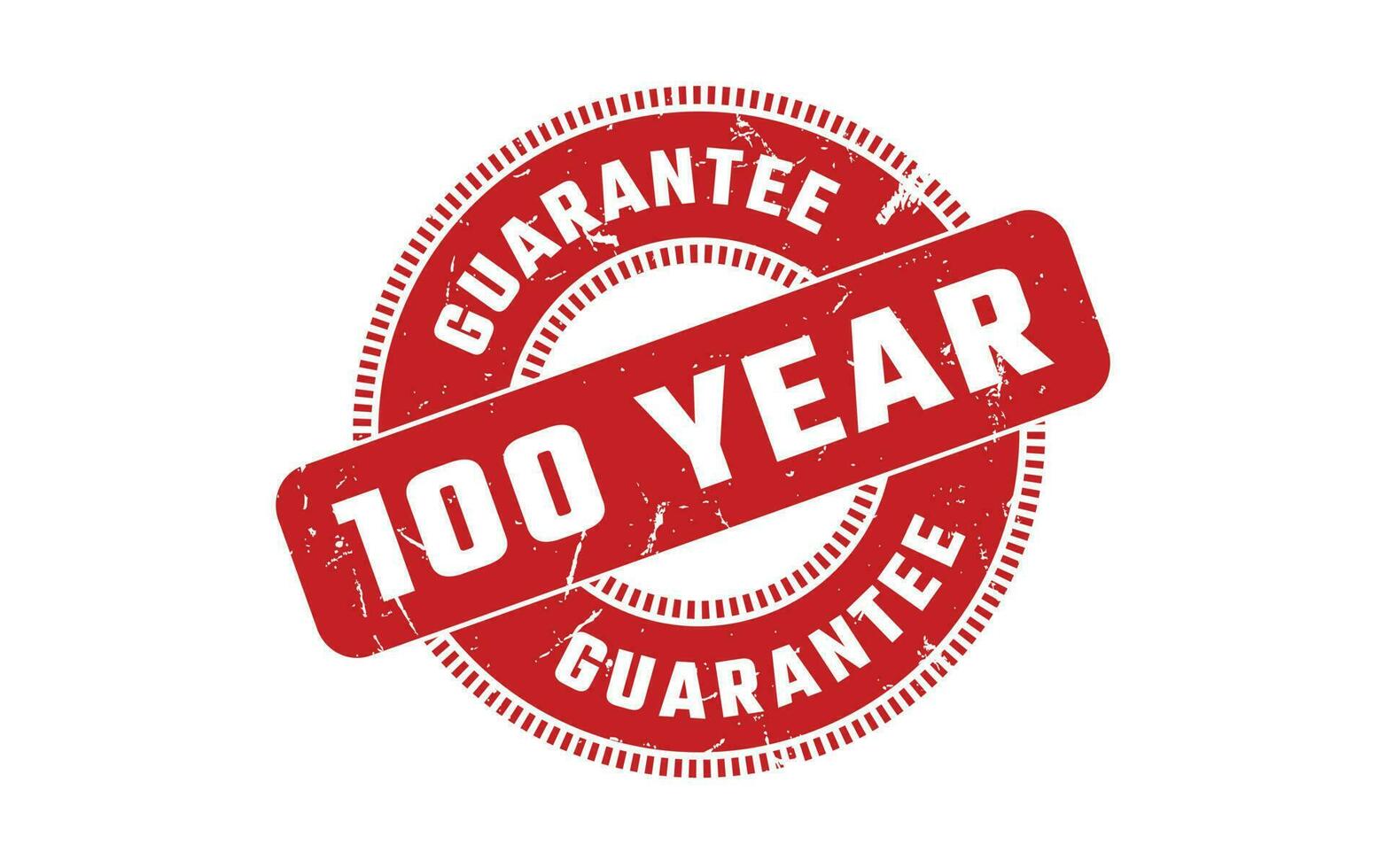100 Year Guarantee Rubber Stamp vector