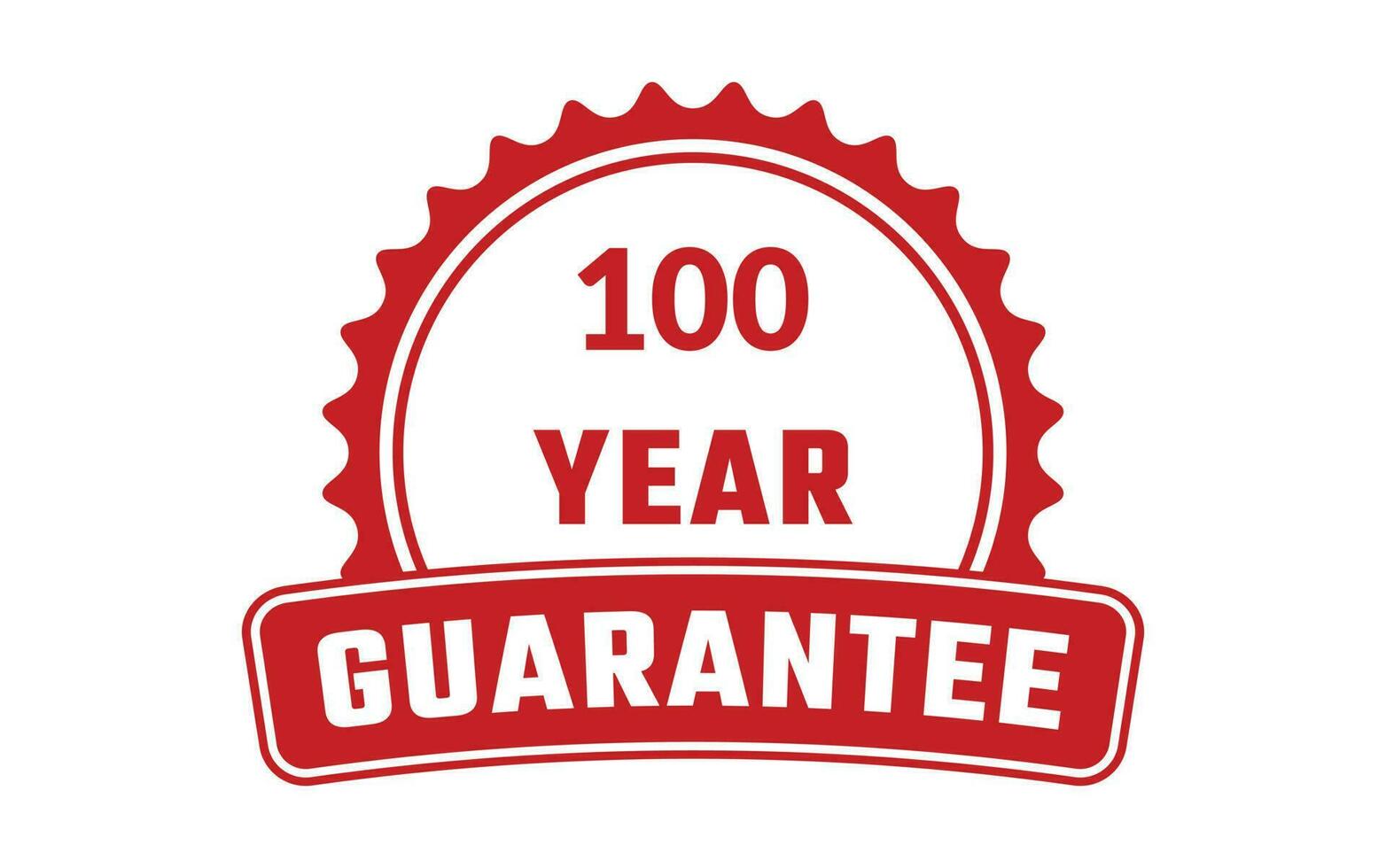 100 Year Guarantee Rubber Stamp vector