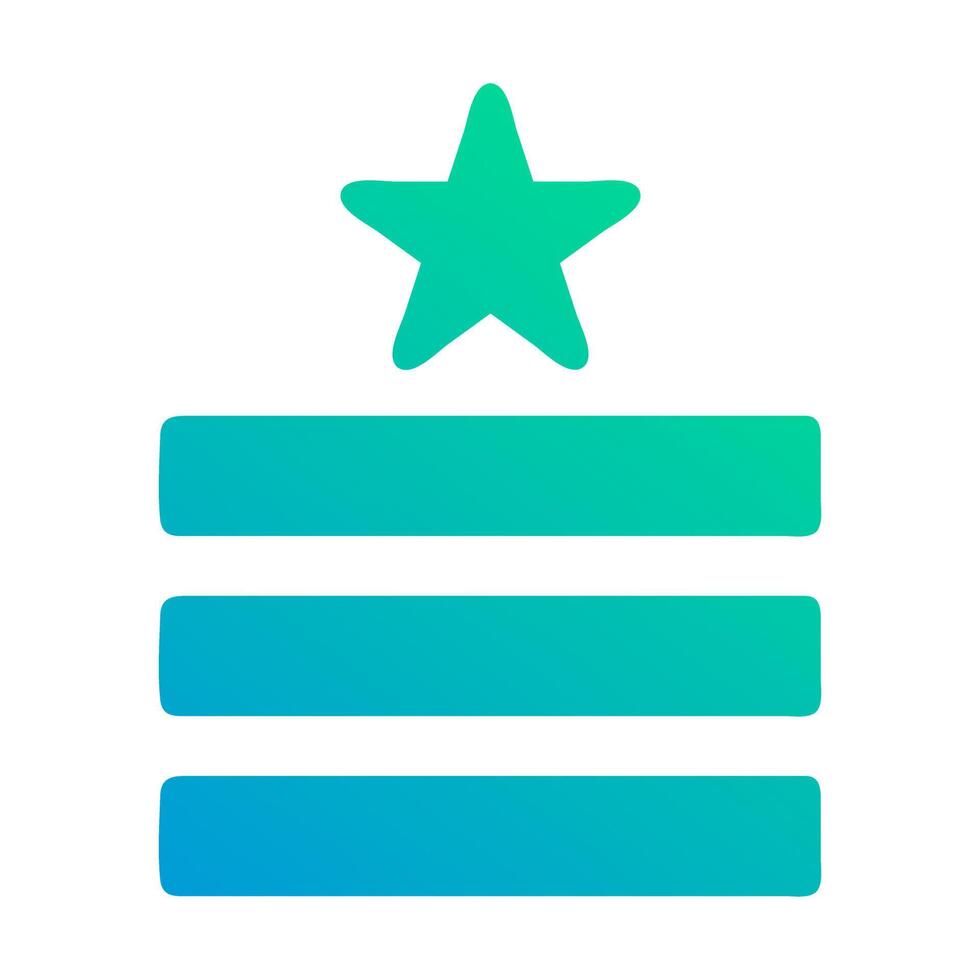badge icon gradient green blue colour military symbol perfect. vector