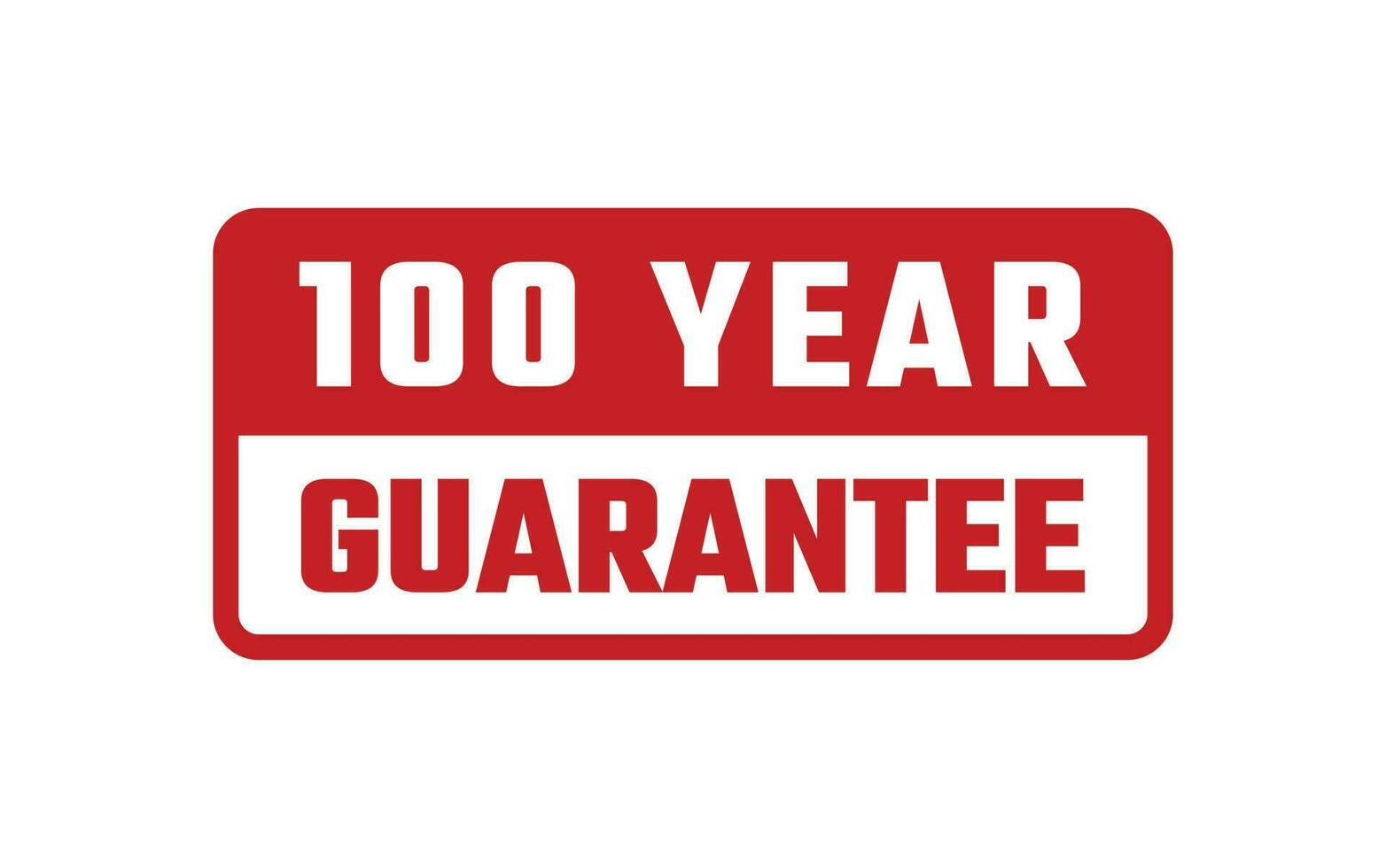 100 Year Guarantee Rubber Stamp vector