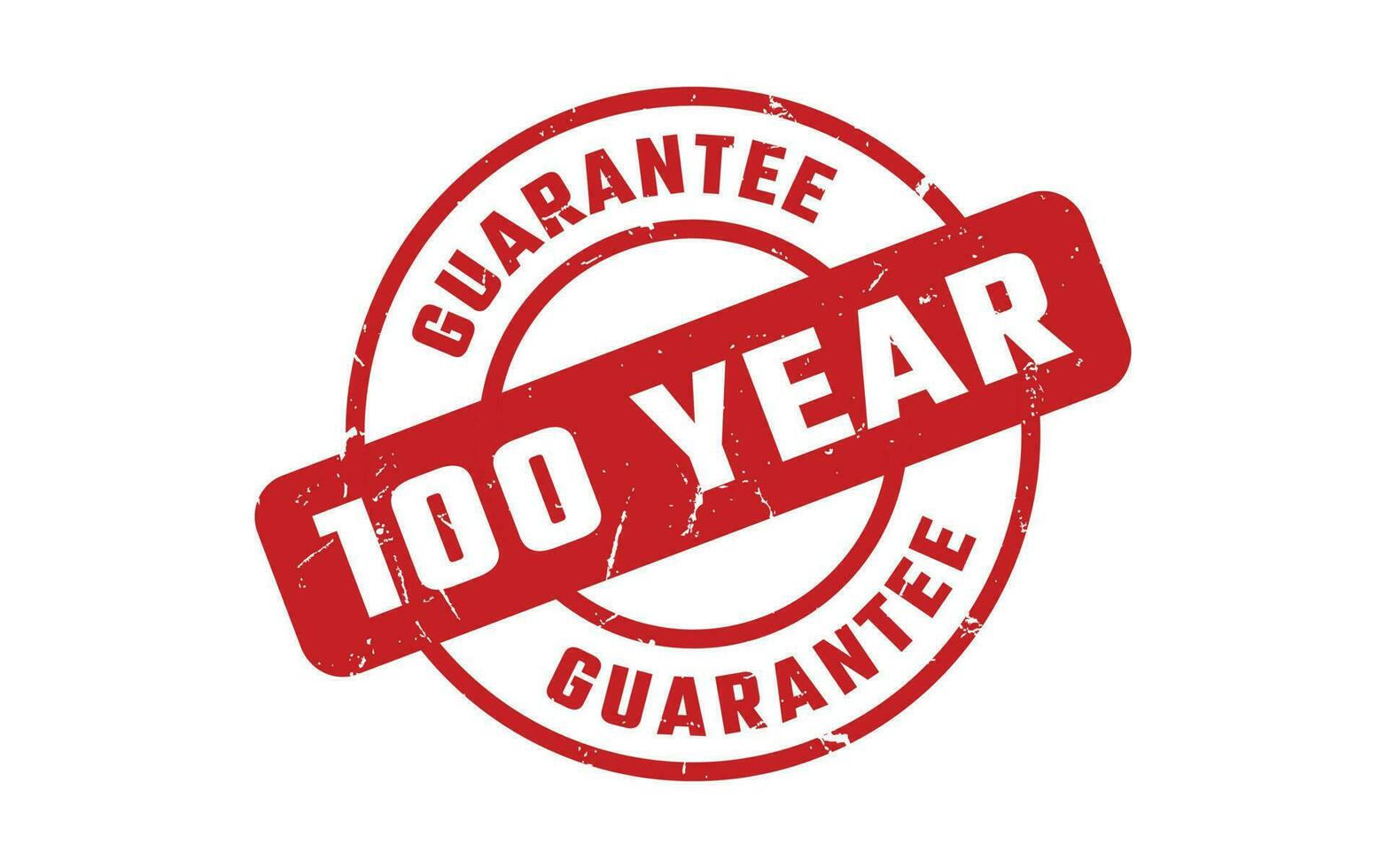 100 Year Guarantee Rubber Stamp vector