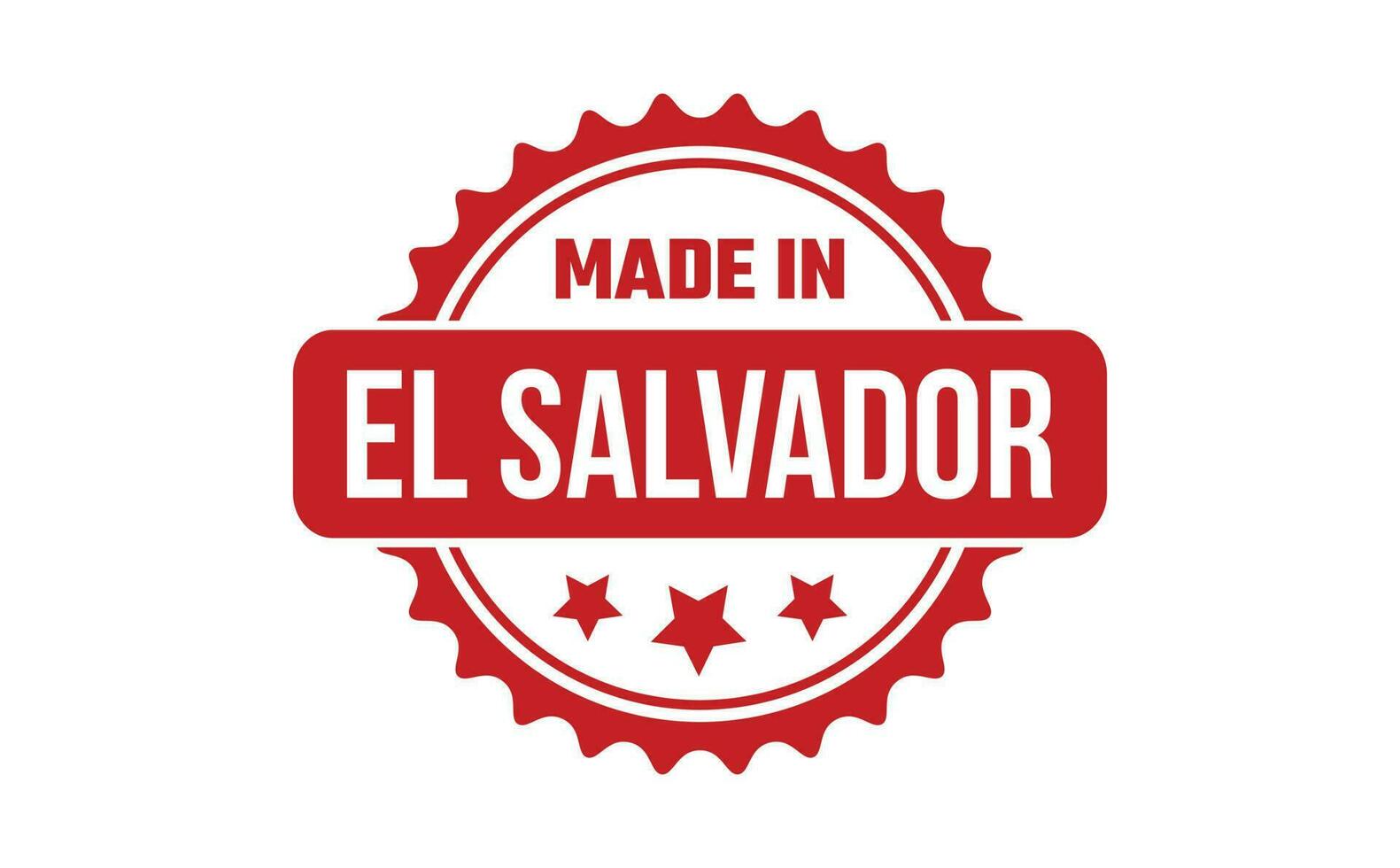 Made In El Salvador Rubber Stamp vector