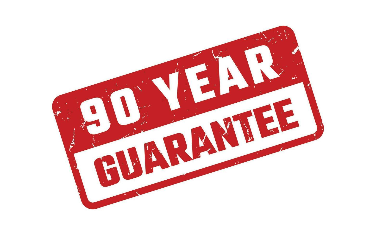 90 Year Guarantee Rubber Stamp vector