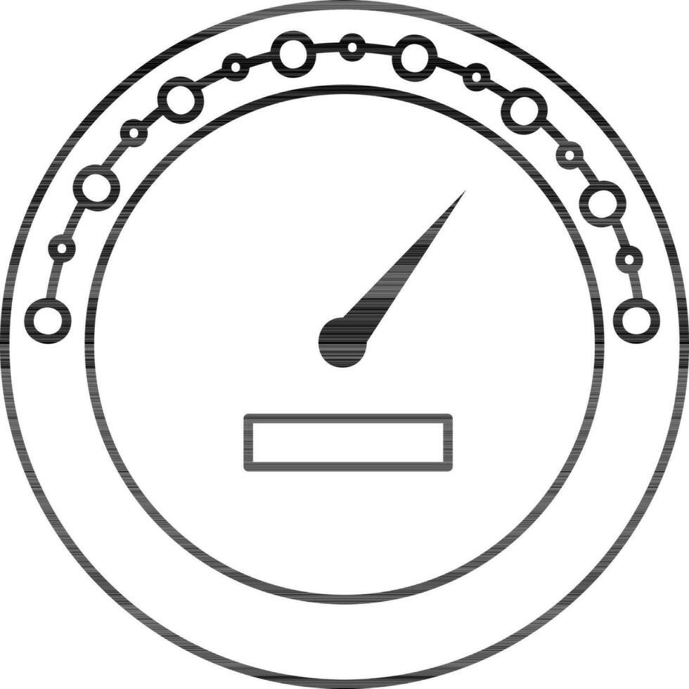 Speedometer Icon In Flat Style. vector