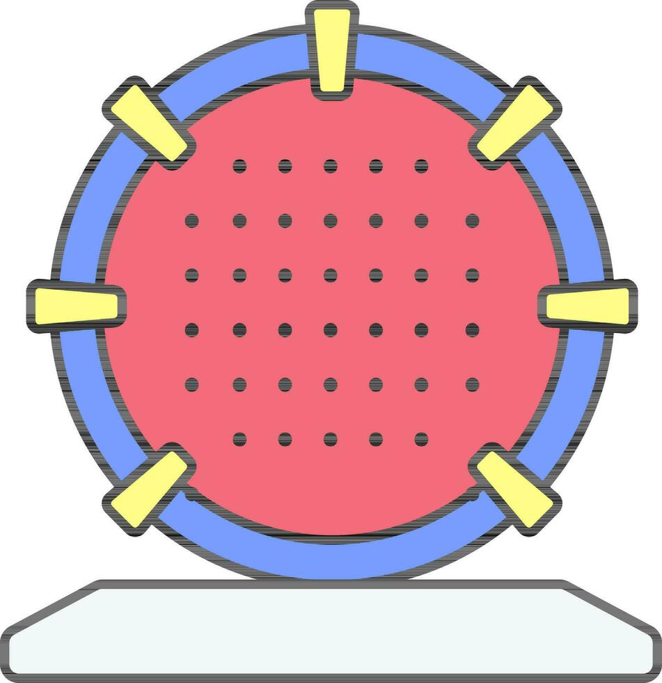 vistoso Stargate icono en plano estilo. vector