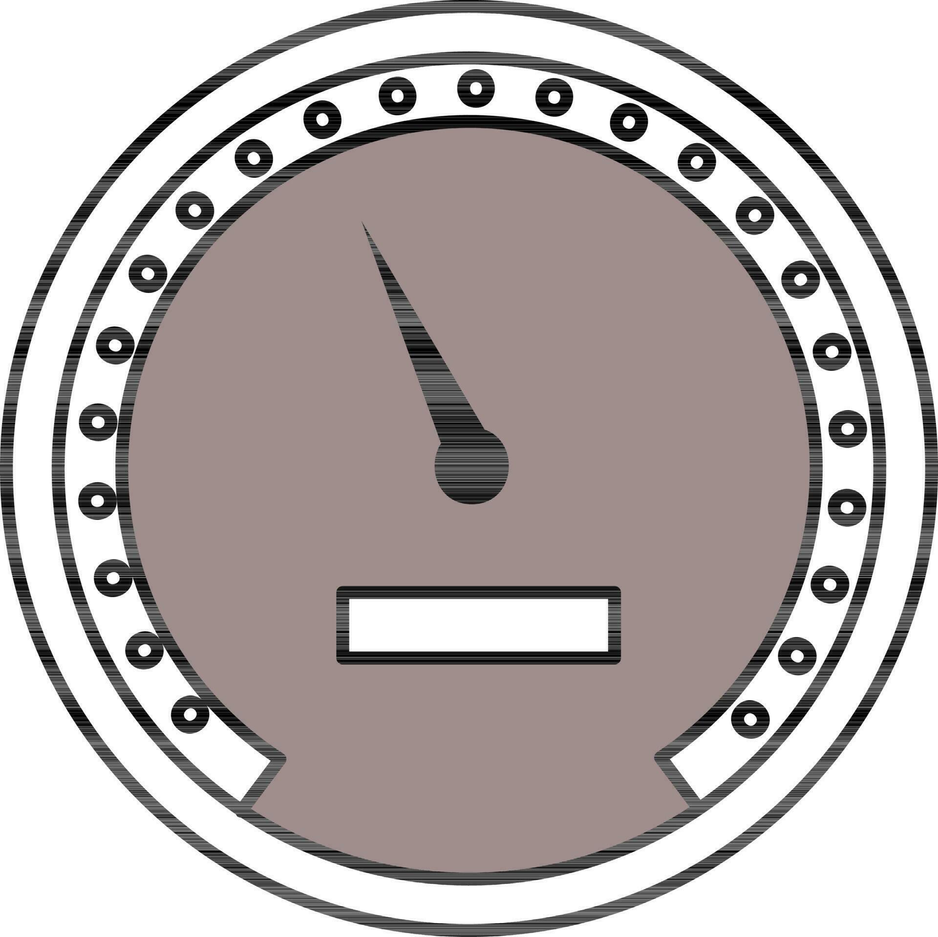 Speedometer Icon In Gray And White Color. 24454282 Vector Art at Vecteezy