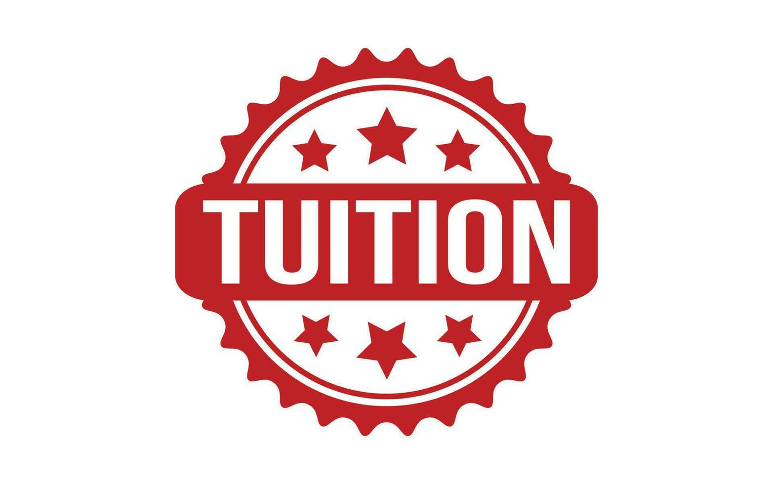 Tuition rubber grunge stamp seal vector