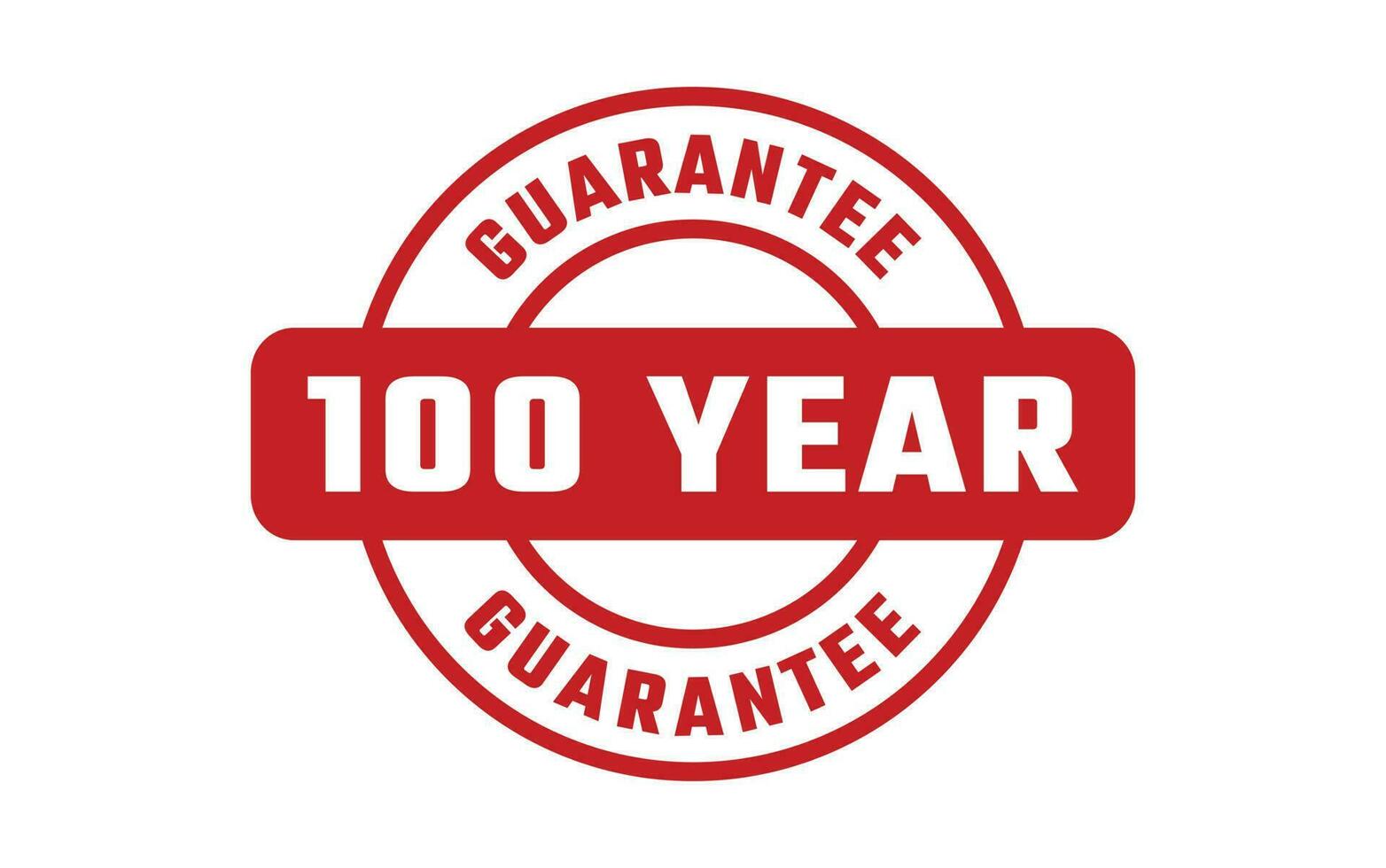 100 Year Guarantee Rubber Stamp vector