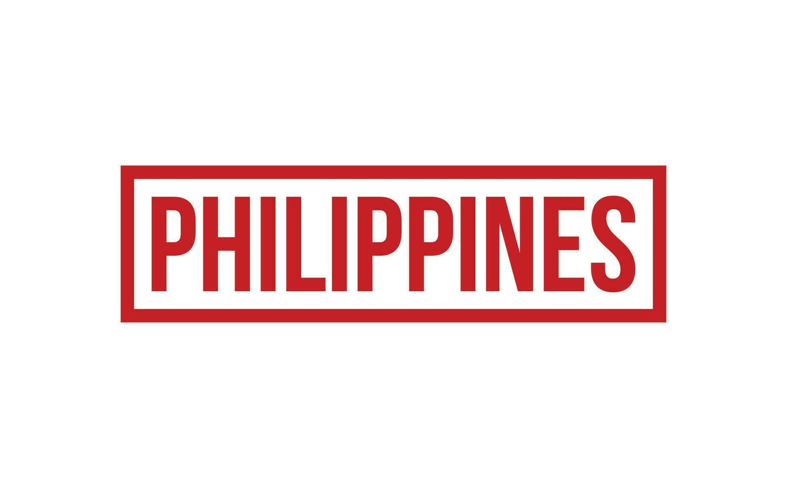 Filipinas caucho sello sello vector
