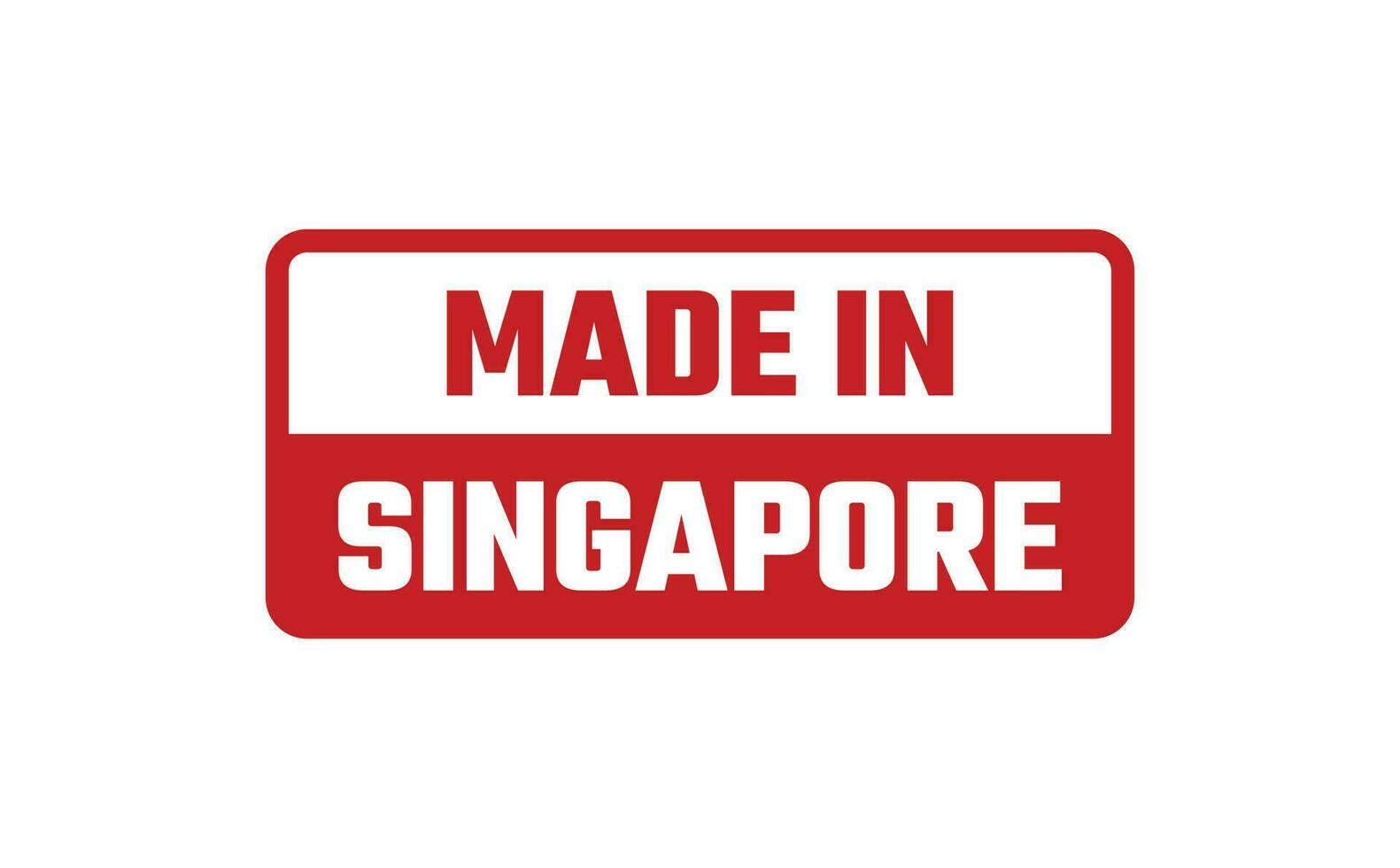 Made In Singapore Rubber Stamp vector