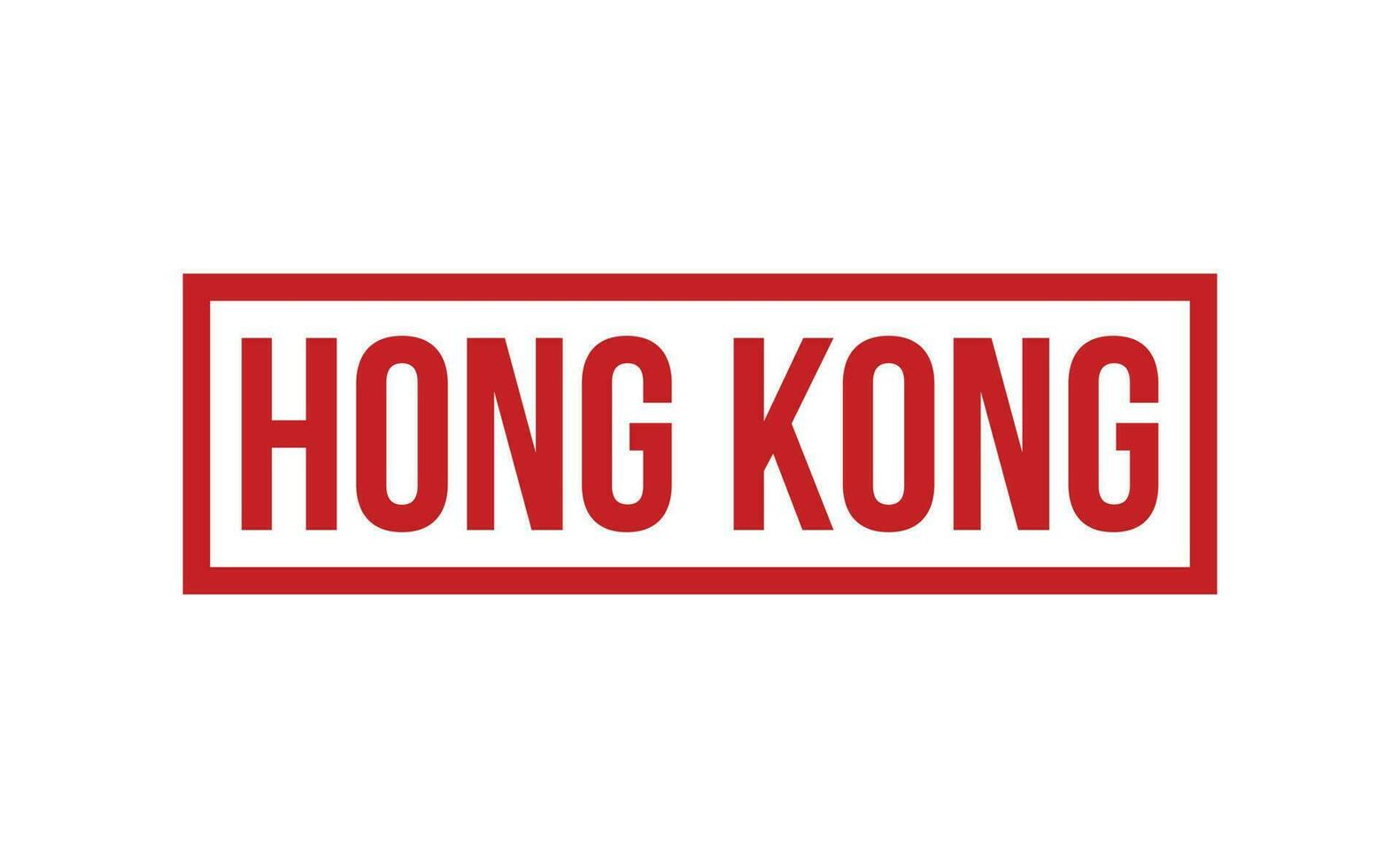 hong kong caucho sello sello vector