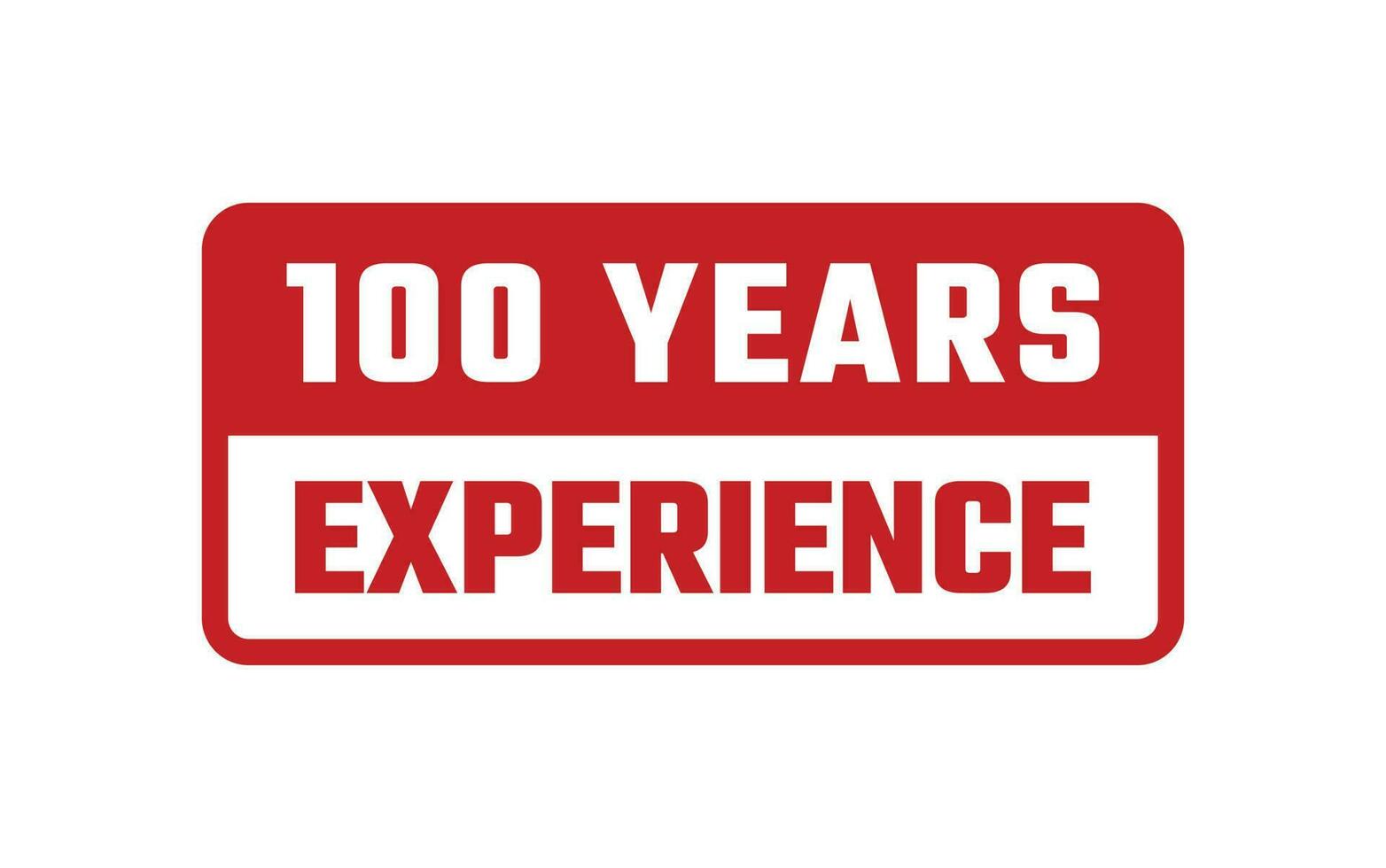 100 Years Experience Rubber Stamp vector