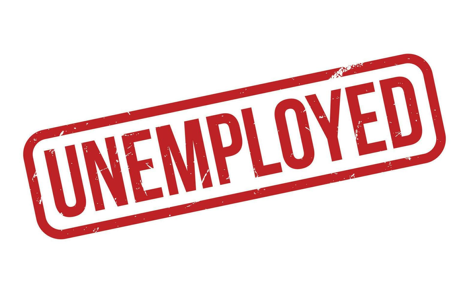 Unemployed Rubber Stamp Seal Vector
