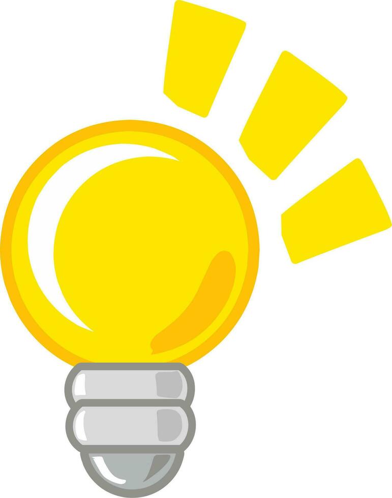 Shining Idea lamp vector illustration