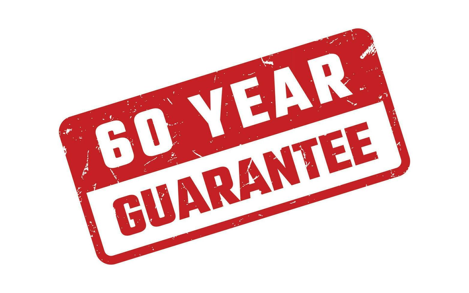 60 Year Guarantee Rubber Stamp vector