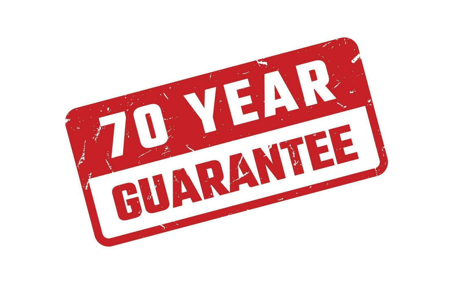70 Year Guarantee Rubber Stamp vector