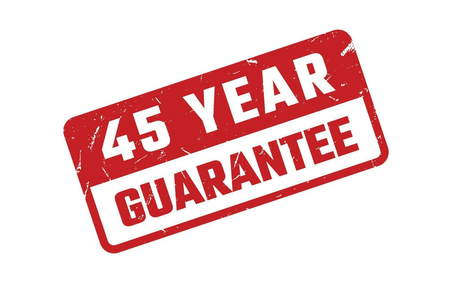 45 Year Guarantee Rubber Stamp vector