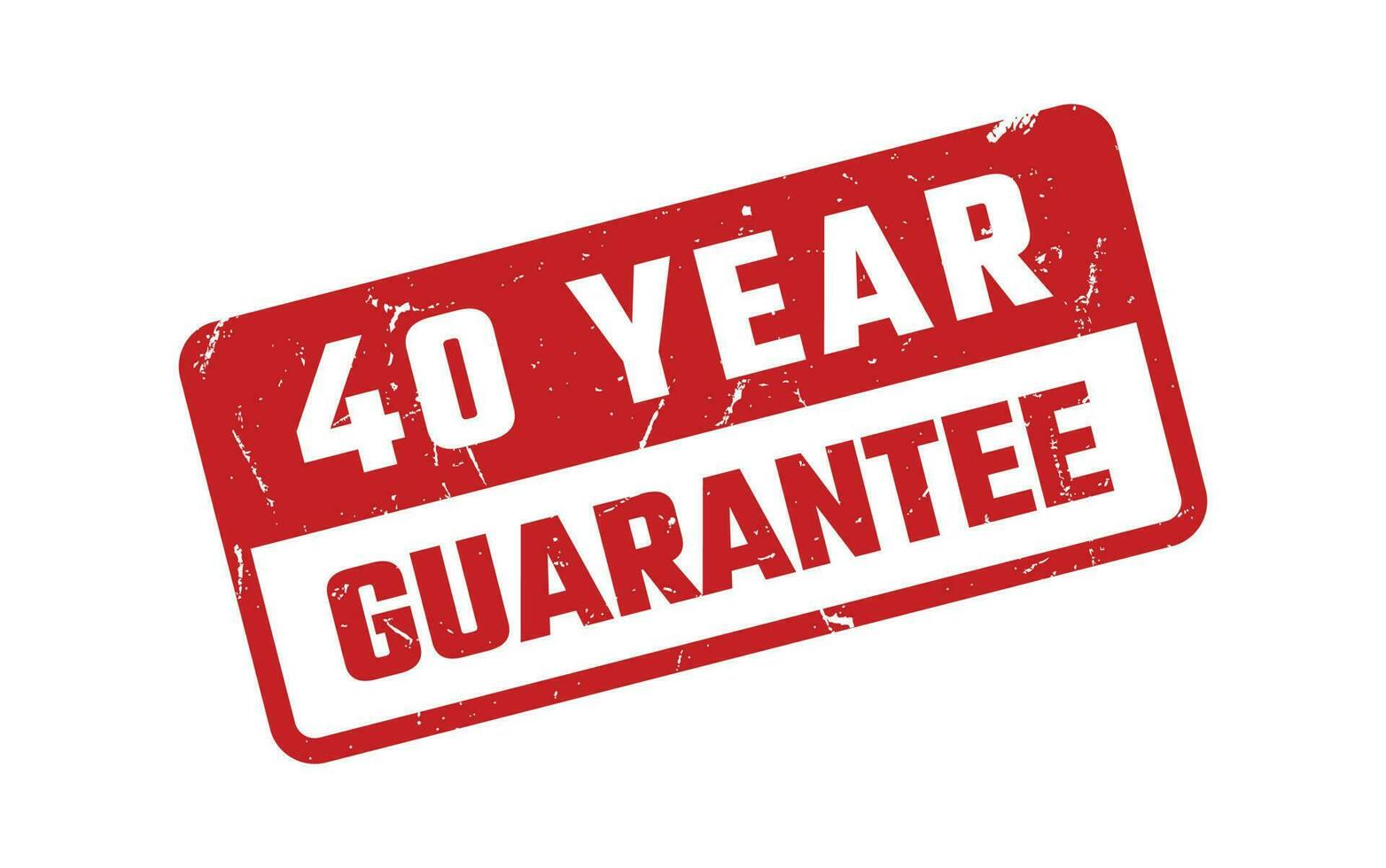 40 Year Guarantee Rubber Stamp vector