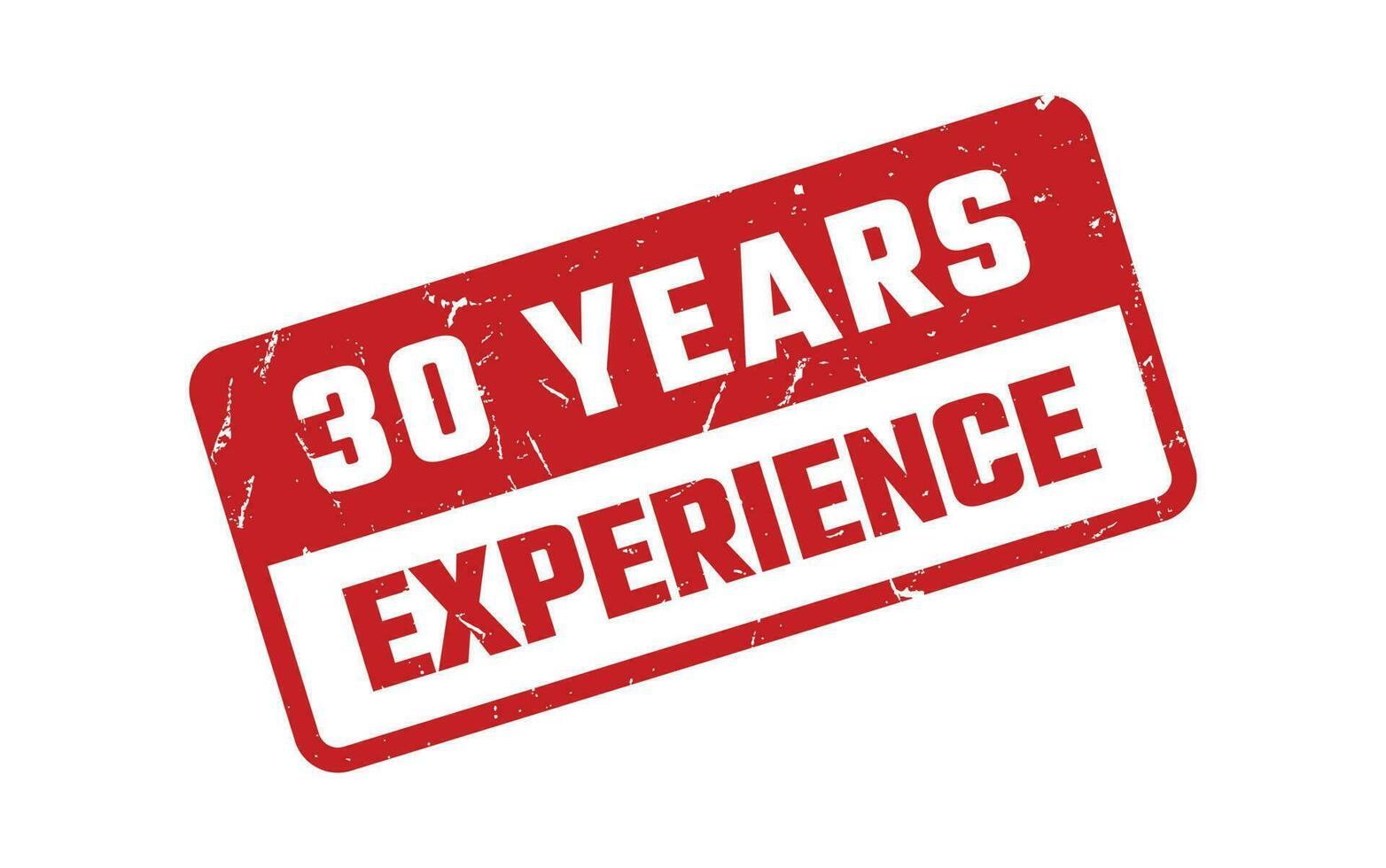 30 Years Experience Rubber Stamp vector