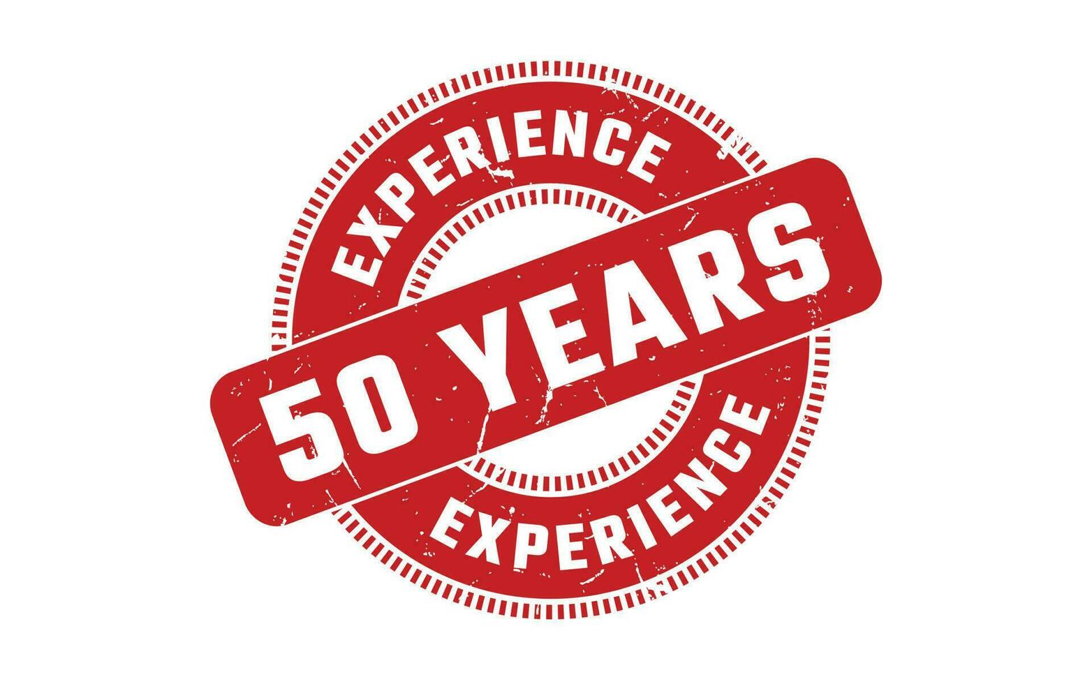 50 Years Experience Rubber Stamp vector