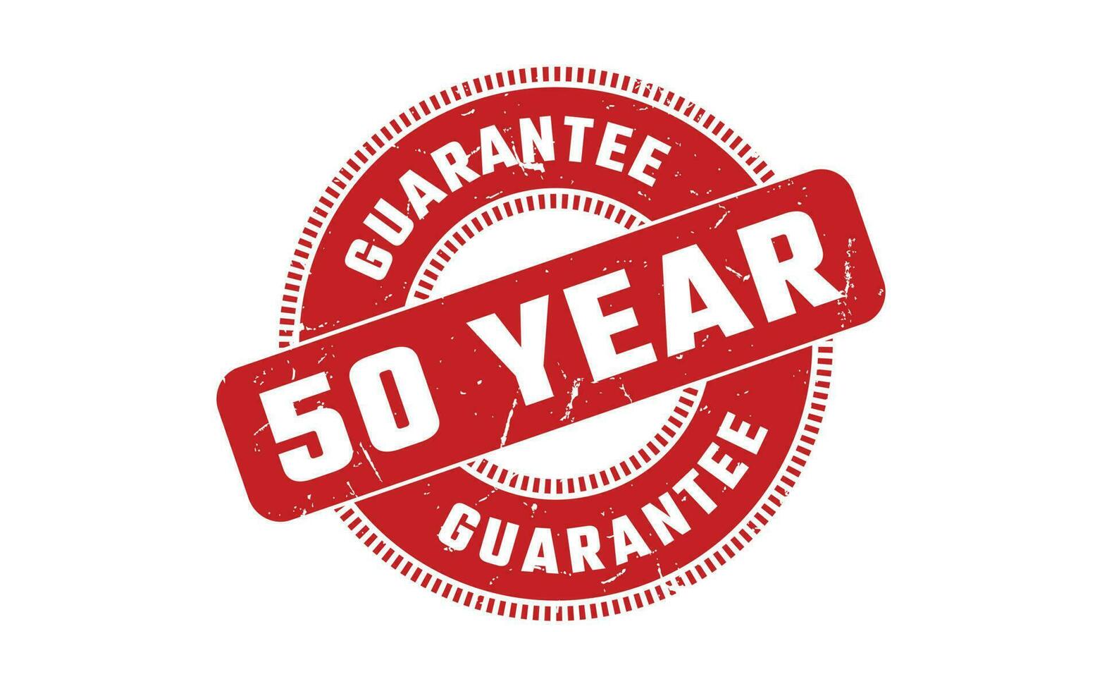 50 Year Guarantee Rubber Stamp vector