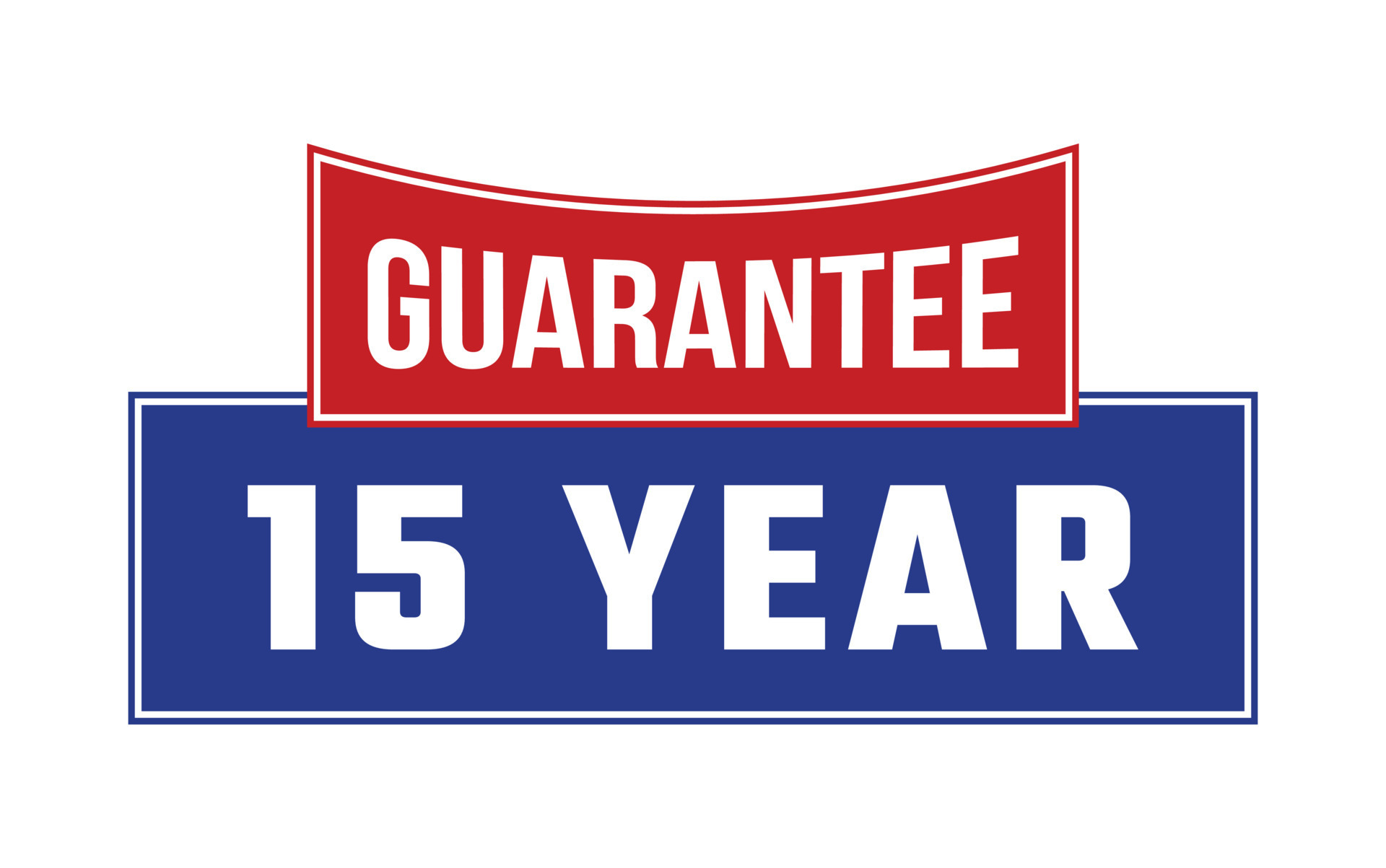 15 Year Guarantee Seal Vector 24454807 Vector Art at Vecteezy