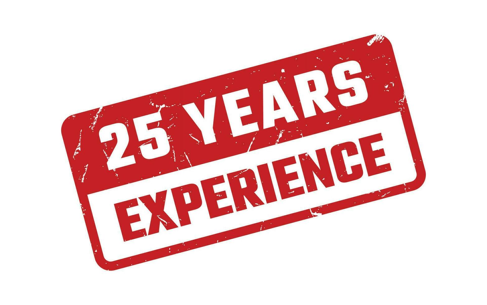 25 Years Experience Rubber Stamp vector