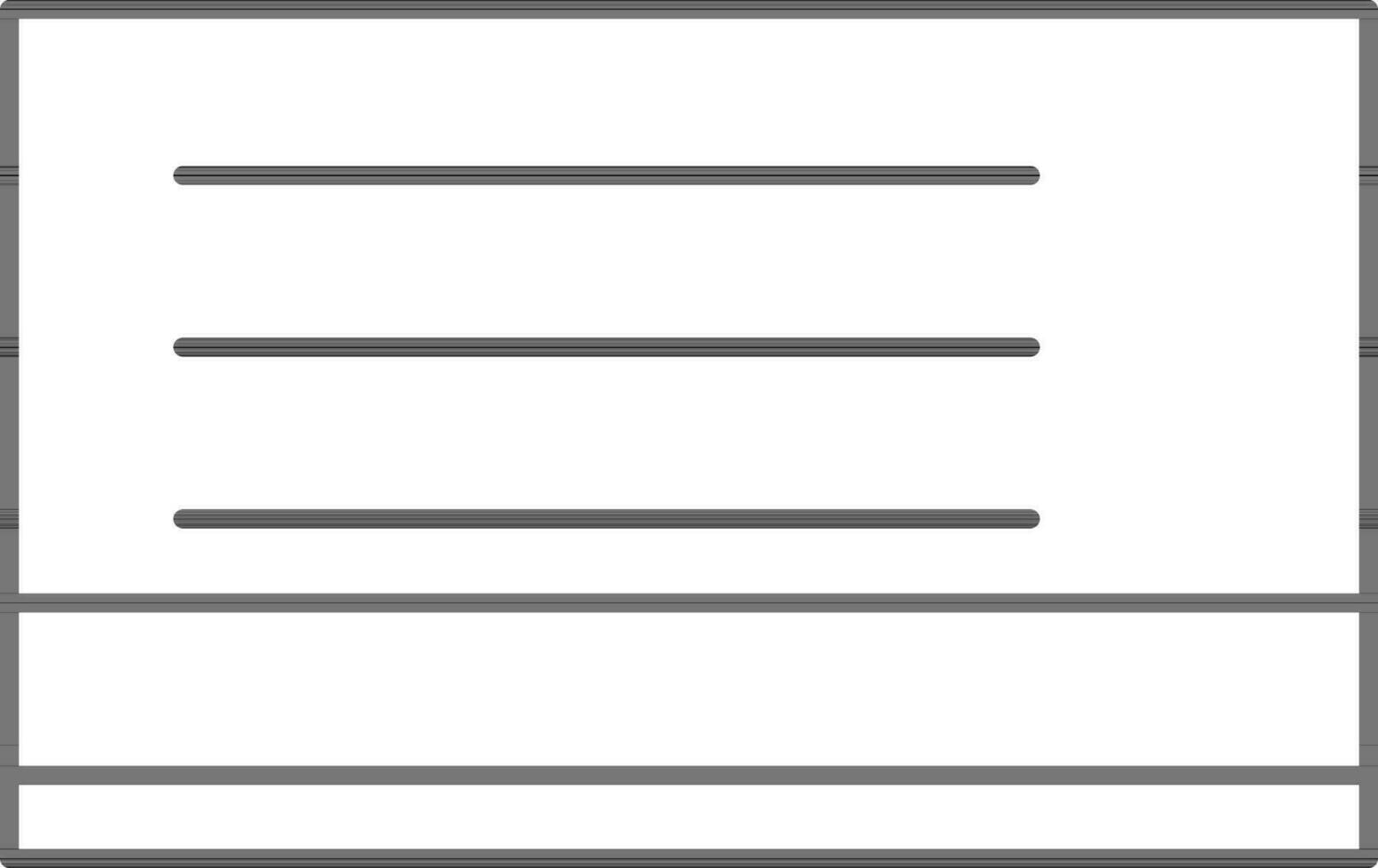 Line Art Payment Card Flat Icon. vector