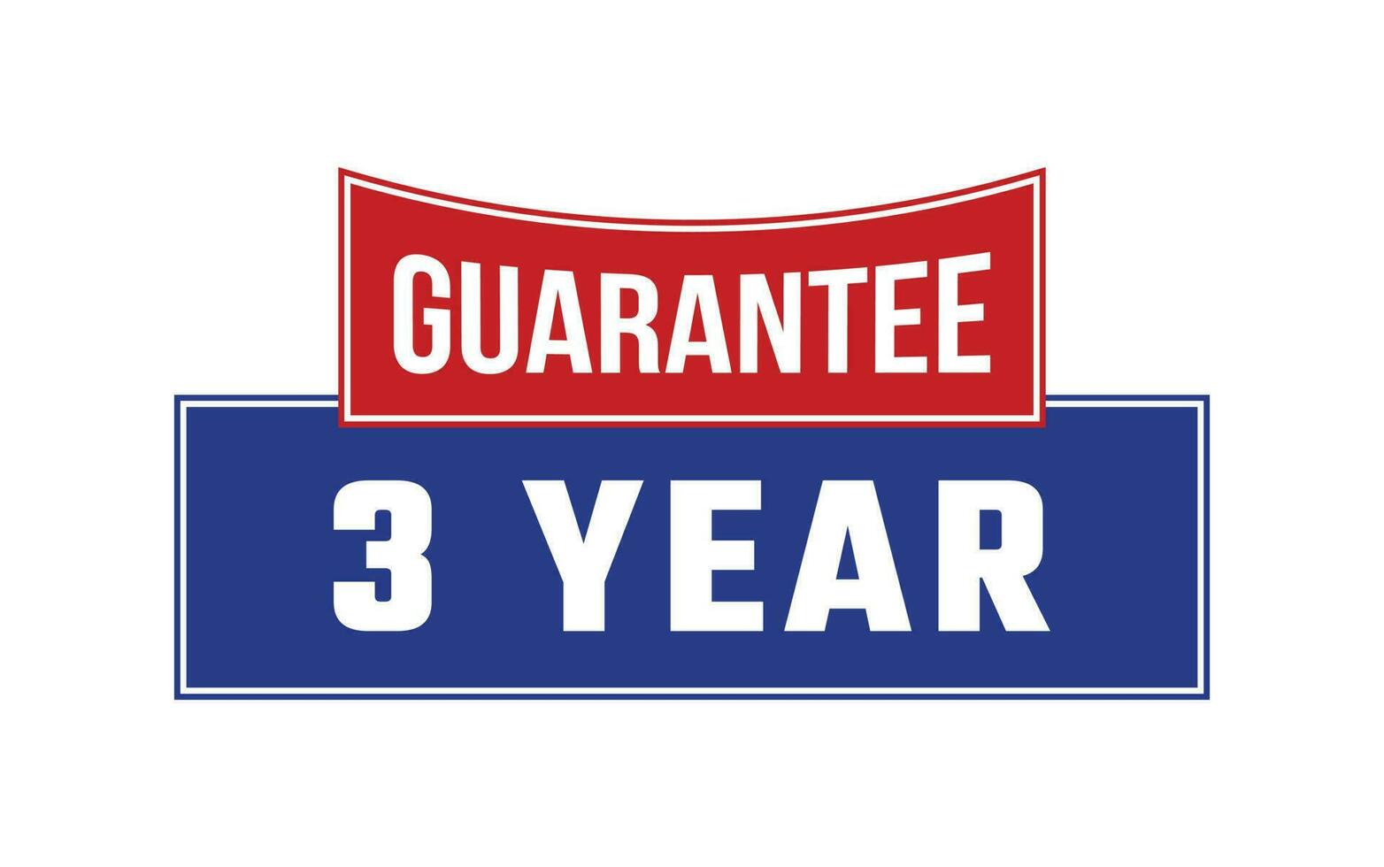 3 Year Guarantee Seal Vector