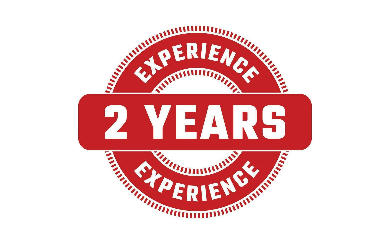 2 Years Experience Rubber Stamp vector