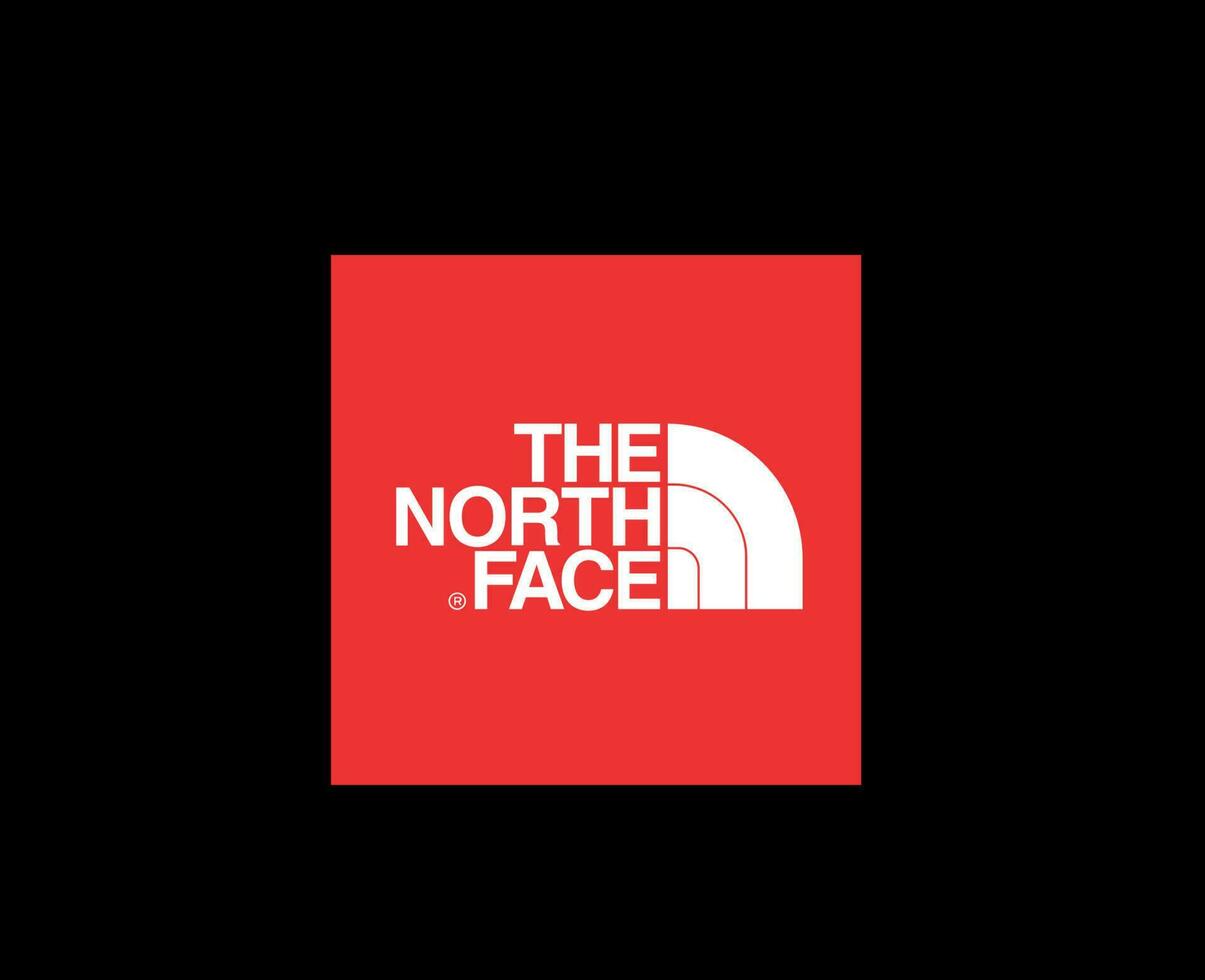 el norte cara marca símbolo logo ropa diseño icono resumen vector ilustración con negro antecedentes