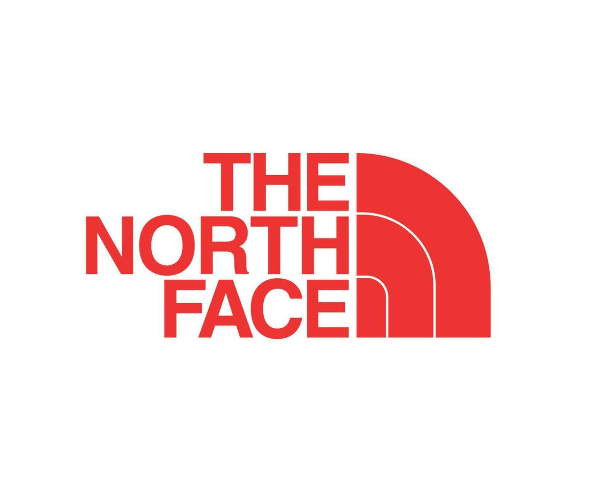 The North Face Brand Logo With Name Symbol Clothes Design Icon Abstract Vector Illustration