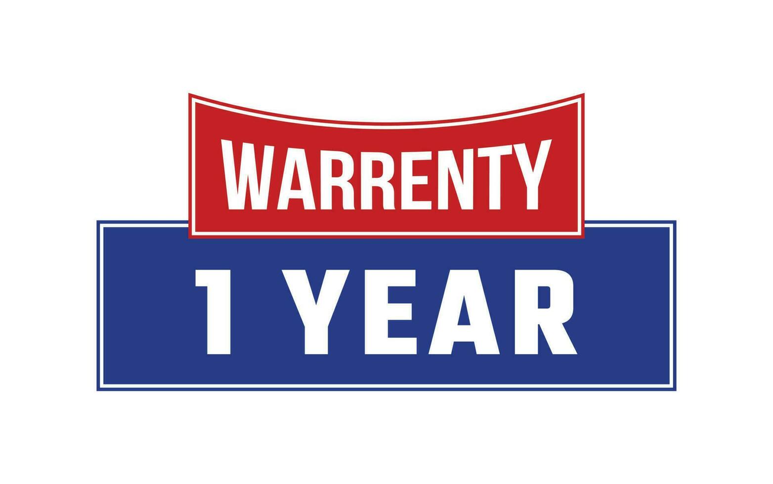 1 Year Warranty Seal Vector