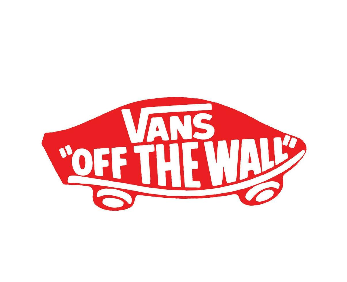 Vans Off The Wall Brand Logo Symbol Clothes Design Icon Abstract Vector Illustration