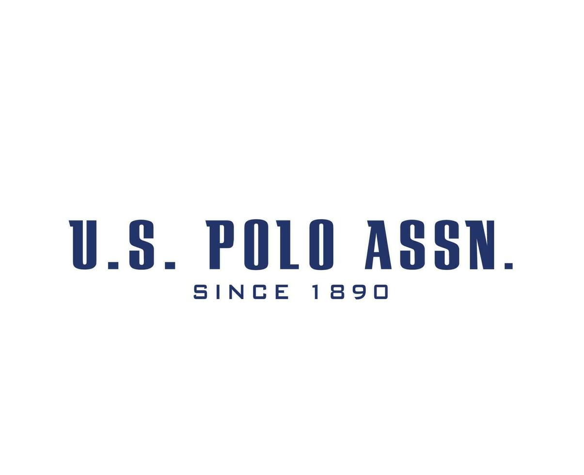 Us Polo Assn Brand Logo Name Blue Symbol Clothes Design Icon Abstract ...