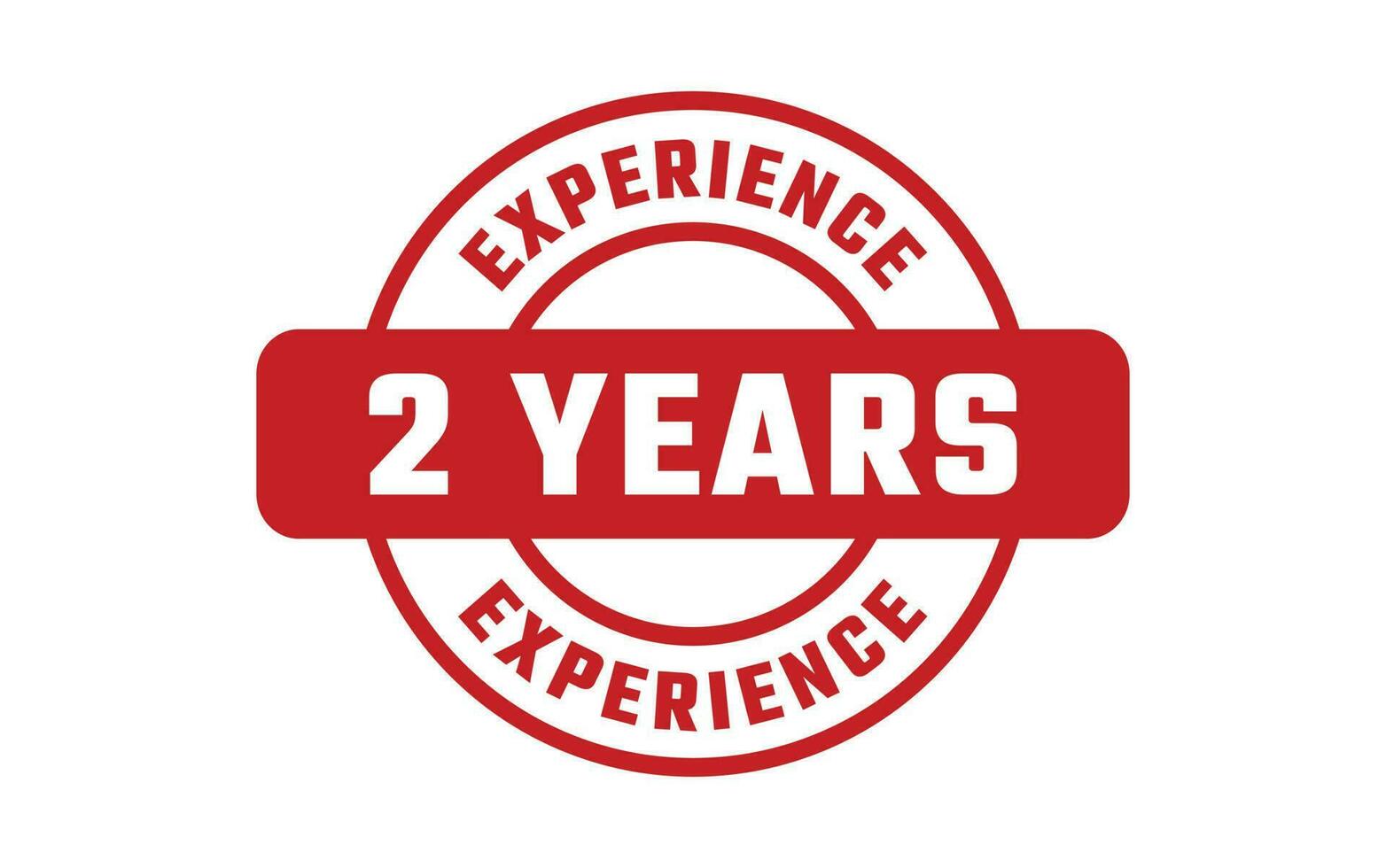 2 Years Experience Rubber Stamp vector