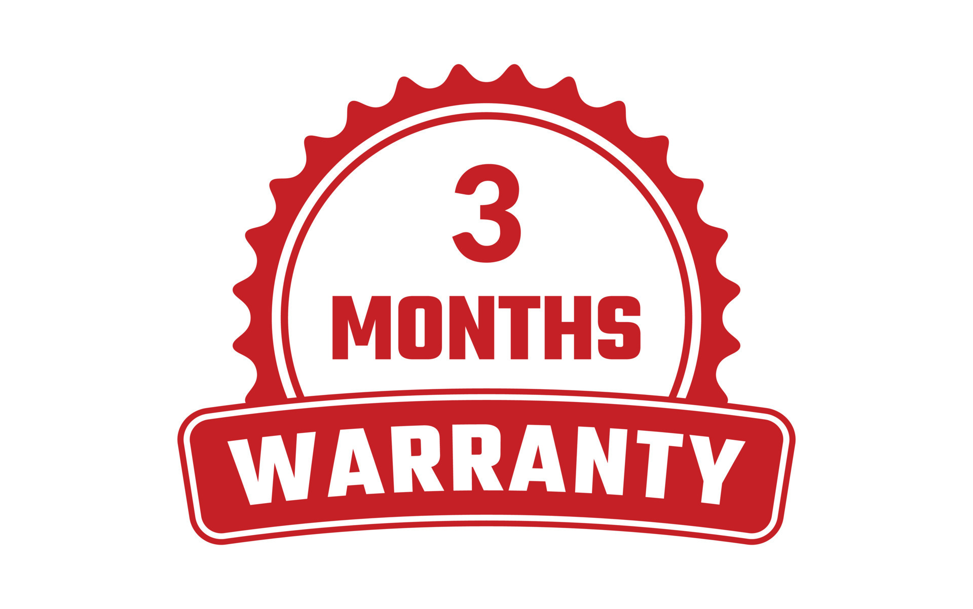 3 months warranty Rubber Stamp 24455617 Vector Art at Vecteezy